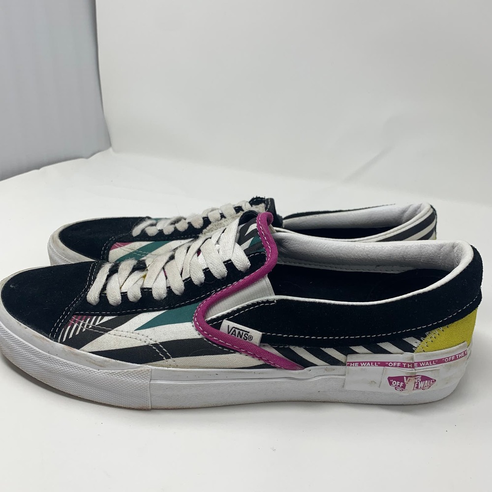 Vans Old Skool Low Disarray Slip On Multi-Color Suede Mens 10 - Picture 1 of 8